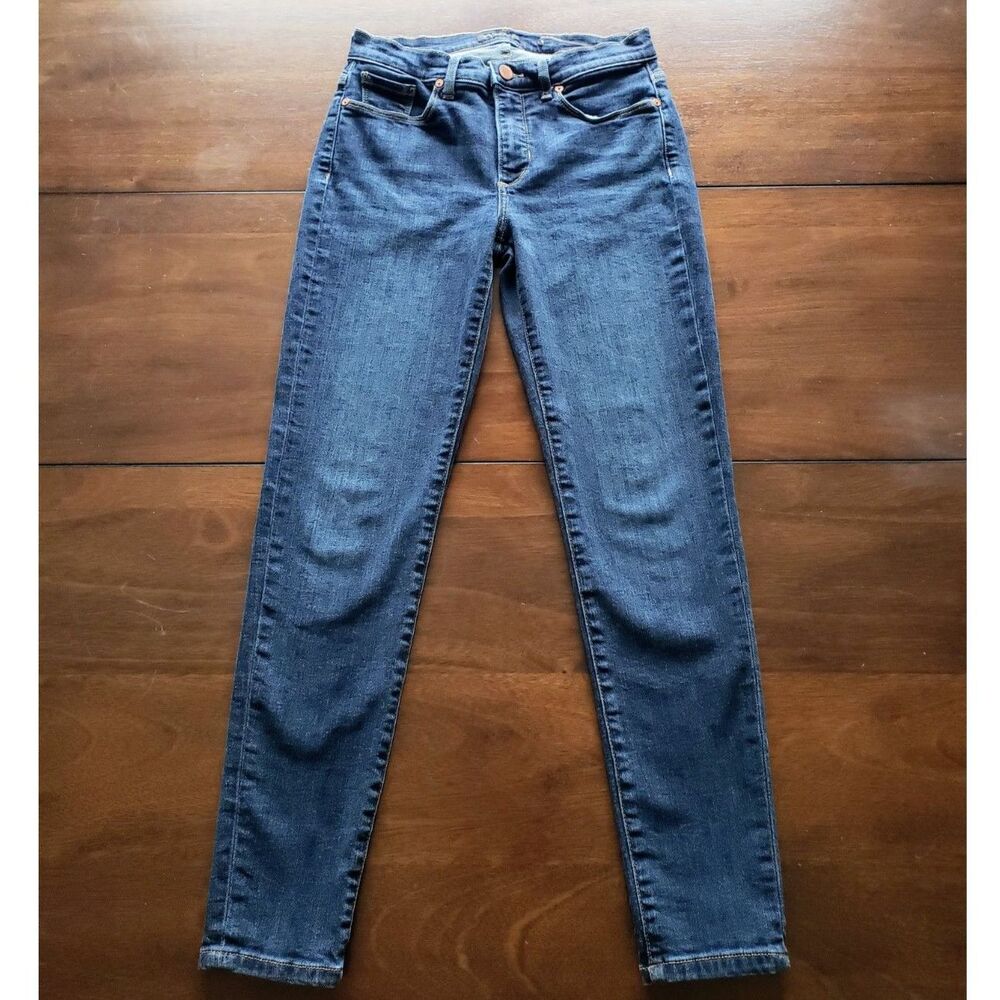 Banana Republic Mid Rise Skinny Leg Slim Fit Jean Una Wash Stretch Denim Size 26 - Picture 2 of 8